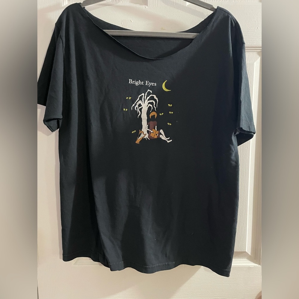 Vintage 2000s Saddle Creek Records Bright Eyes Band Tshirt L Rare